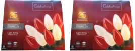 Christmas String Lights Incandescent C9 25ct 24&#39; ft Red/White, Celebrati... - $29.69