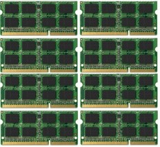 Bulk Lot! 64GB (8x8GB) Memory PC3-10600 DDR3-1333MHz Sodimm Dell Latitude E6320 - £215.47 GBP