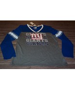 WOMEN&#39;S TEEN NEW YORK GIANTS NFL FOOTBALL Long Sleeve T-Shirt XL NEW w/ TAG - $365.18 MXN