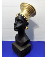 NEW Black African Queen Bust Statue Figurine Bust Black African American... - £36.49 GBP