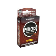 Prudence~Premium Condoms~3 pcs.~Lubricated~CHOCOLATE~Flavor &amp; Scent~NEW - £12.54 GBP