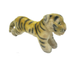 11&quot; VINTAGE ANTIQUE MOHAIR ORANGE STRIPED TIGER CAT STUFFED ANIMAL PLUSH... - $65.55