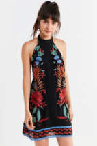 Urban Outfitters Womens Catalina Halter Mini Dress Size L Boho Gypsy Summer New - £28.71 GBP