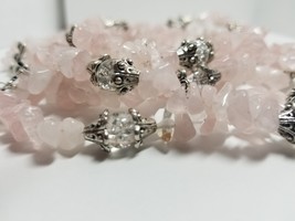 Pink Quartz 3-strand Necklace - £41.74 GBP