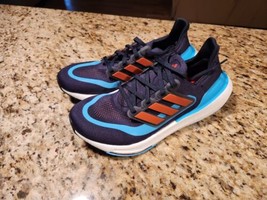 Adidas UltraBoost Light IE1760 AthleticRunning Shoes Blue Men&#39;s Sz 9.5  - £57.94 GBP