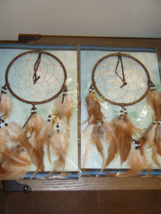 Lot of 2-Native American Dream Catcher St. Joseph&#39;s Indian School Feathers #6 - £10.74 GBP