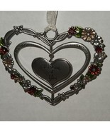 NEW Ganz &quot;Thinking of you &quot; Heart floral spinner hanger HTF  - £5.29 GBP