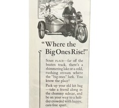 Harley Davidson Sidecar Advertisement 1928 Motorcycle Big Ones DWCC10 - £23.58 GBP