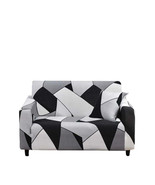 Anyhouz 2 Seater Sofa Cover Black White Geometric Style and Protection F... - €40,74 EUR