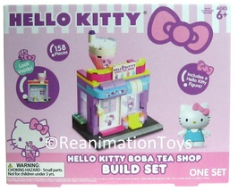 Sanrio Hello Kitty Boba Tea Shop w/Figure Building Blocks Brick Build Set New - £23.49 GBP