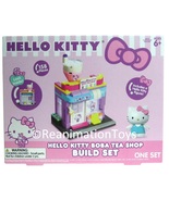 Sanrio Hello Kitty Boba Tea Shop w/Figure Building Blocks Brick Build Se... - £23.46 GBP