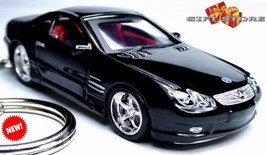 Htf Rare Key Chain Black Mercedes Sl Class SL500 SL55 Amg Custom Limited Edition - £47.14 GBP