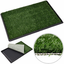 30&quot;x20&quot; Puppy Pet Potty Training Pee Toilet Dog Grass Pad Mat Turf Patch Green - £58.20 GBP