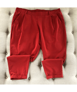 Torrid Pleat Front Cuffed Pants Orange Spice Taper 4 4X - €16,68 EUR