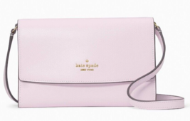 Kate Spade Perry Pale Amethyst Leather Flap Crossbody Light Lilac K8709 NWT FS - £79.37 GBP