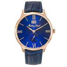 Mathey Tissot Men&#39;s Edmond Blue Dial Watch - H1886QPBU - £158.57 GBP