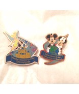 TWO Disneyland Walt Disney Pins (Mickey+Minnie, Tinkerbell) - $10.41 CAD