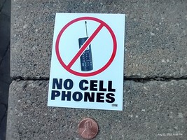 Small 4X3&quot; Decal Sticker (  For Outside of glass use only ) NO CELL PHONEs - £4.68 GBP