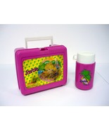 Barbie Hollywood Lunchbox Vintage Pink Plastic Lunch Box w/Thermos 1988 - $26.47 CAD