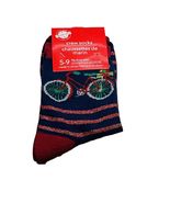 Christmas House Christmas Bicycle Socks Fits Shoes 5-9-Brand New-SHIPS N... - $88.28 MXN