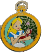 Disney Alice in Wonderland and Dinah Limited Edition 4000 Pocket Watch pin - £11.99 GBP