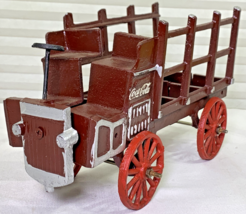 VINTAGE COCA-COLA CAST IRON DELIVERY TRUCKRed 12ni HEAVY - $920.44 MXN