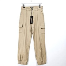 Pink Vanilla - NEW - Utility Stretch Cargo Trousers - Beige - UK 14 - £19.75 GBP