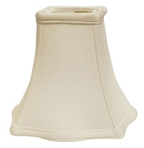 10" White Premium Square Monay Shantung Lampshade - $1,853.96 MXN