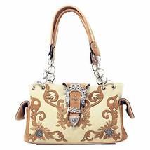Western Rhinestone Conceal Carry Buckle Floral Concho Laser Cut Shoulder... - £34.45 GBP