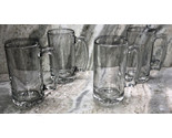 Set Of 4 Heavy Glass Beer Drinking Sports Mug With Handle 26.5 oz. 7&quot;H,3... - $39.48