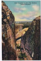 North Carolina Postcard Rock City Gardens Lookout Mountain Rock Formation - £1.69 GBP