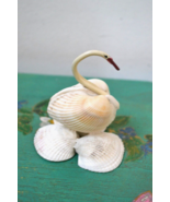 Vintage Swan Statue Figurine Made of Shells - £12.33 GBP