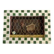 Rustic Farmhouse Shadow Box Wall Art – Chicken Coop with Hen &amp; Checkered - $591.61 MXN