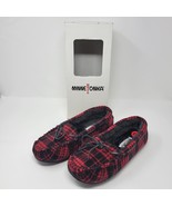 Minnetonka Fabric Allie Jr Trapper Red Plaid Slipper Size 10 NWB - $655.41 MXN