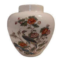 Wedgwood Kutani Crane Ginger Jar Vase Bone China Made in England VTG 3.75&quot;t  - $15.85