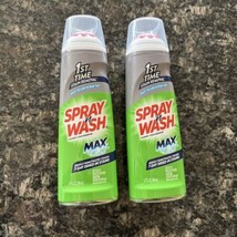 2 Pack Spray n Wash Max Laundry Stain Remover Gel Stick w/ Scrub Top 6.7 FL. Oz. - £19.05 GBP