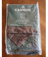 Vtg Fieldcrest Cannon Pillowcase Standard Geometric Metallic 20x26 Made ... - $301.72 MXN