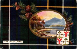 Vintage Postcard c1910 Tuck Scottish Clans Oilette The Macalpine Tartan ... - £15.68 GBP