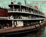 Vtg Postcard Pre-1910 Excusion Steamer Christopher Columbus Wisconsin - £6.97 GBP
