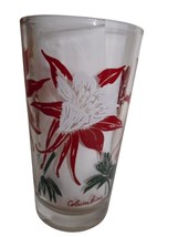 Vintage Glass Boscul Peanut Butter COLUMBINE Red White Backward 3 for Sc... - $231.56 MXN
