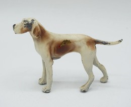 Dog Figurine Cast Metal Pointer - $24.74
