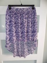 Converse One Star Purple Geometric Design High Low Skirt Size S Women's - $19.80