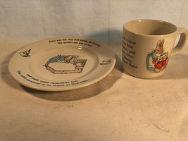 Wedgwood Peter Rabbit Cup And 7 Inch Plate Mint - £11.98 GBP