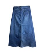 Cindy H Denim Maxi Skirt Women&#39;s A Line Size 10 Tall T42 - $459.14 MXN