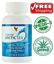 New FOREVER ARCTIC SEA Omega 3 (120 Softgels) for Lower Cholesterol Exp 2025 - £24.23 GBP
