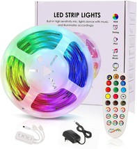 LED Strip Lights, 16.4ft Smart Light Strips with App Control Remote, Led Lights - £18.55 GBP