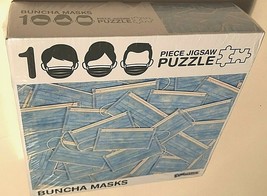 Funwares Buncha Masks 1000 Jigsaw Puzzle 2020 New - £14.38 GBP