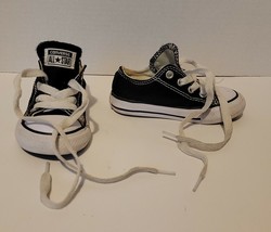 Converse All Star Black Sneakers Infant Size 6 - $16.79