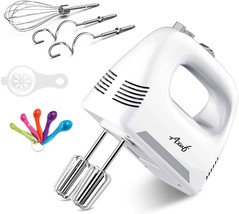 Hand Mixer Electric 4 Speed Turbo Boost-Eject Button Stainless Steel Acc... - $39.83