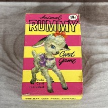 Vintage Whitman Animal Rummy Card Game Cute Pretty Kitty Gay Dog #4112:19 - $8.99
